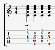 C Chord Different in Timbre
